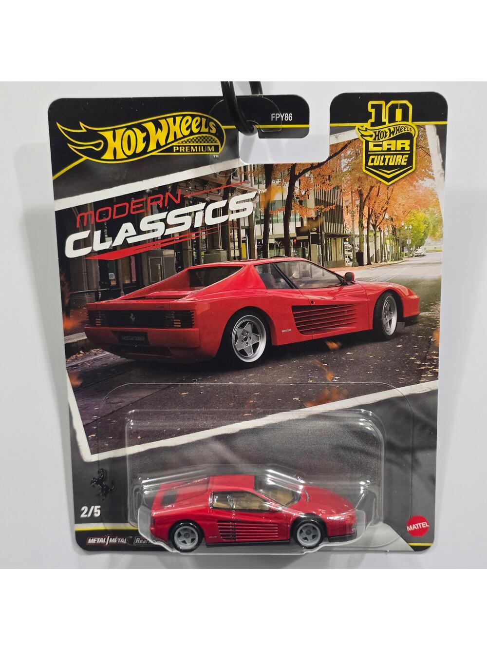 Hot Wheels Premium Car Culture Modern Classics Ferrari Testarossa 2/5 MOC